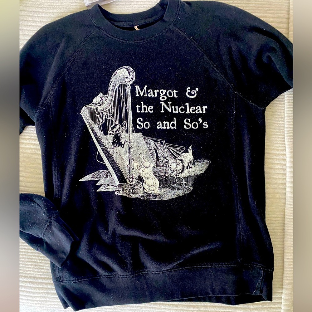 Margot and the Nuclear So and So’s vintage band sweatshirt